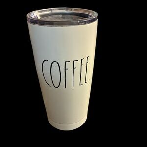 Rae Dunn White Coffee Tumbler